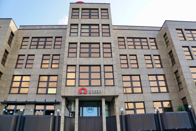 Außenansicht fünfstöckiges Gebäude in der Nürnberger Innenstadt