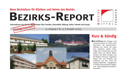 Titelblatt Bezirksreport Ausgabe 3/2004